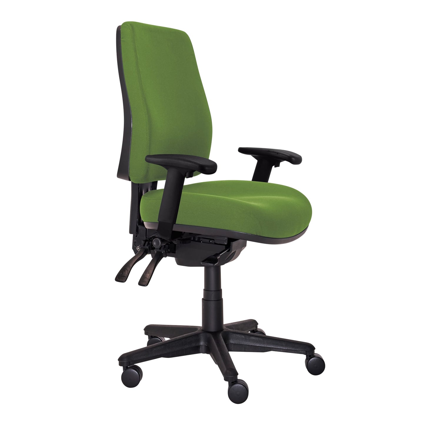 Buro Roma – 3 Lever High Back with Seat Slide and Arm Rests
