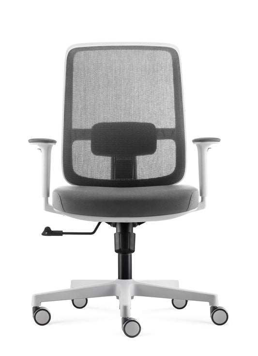Lotto Mesh Chair White and Grey