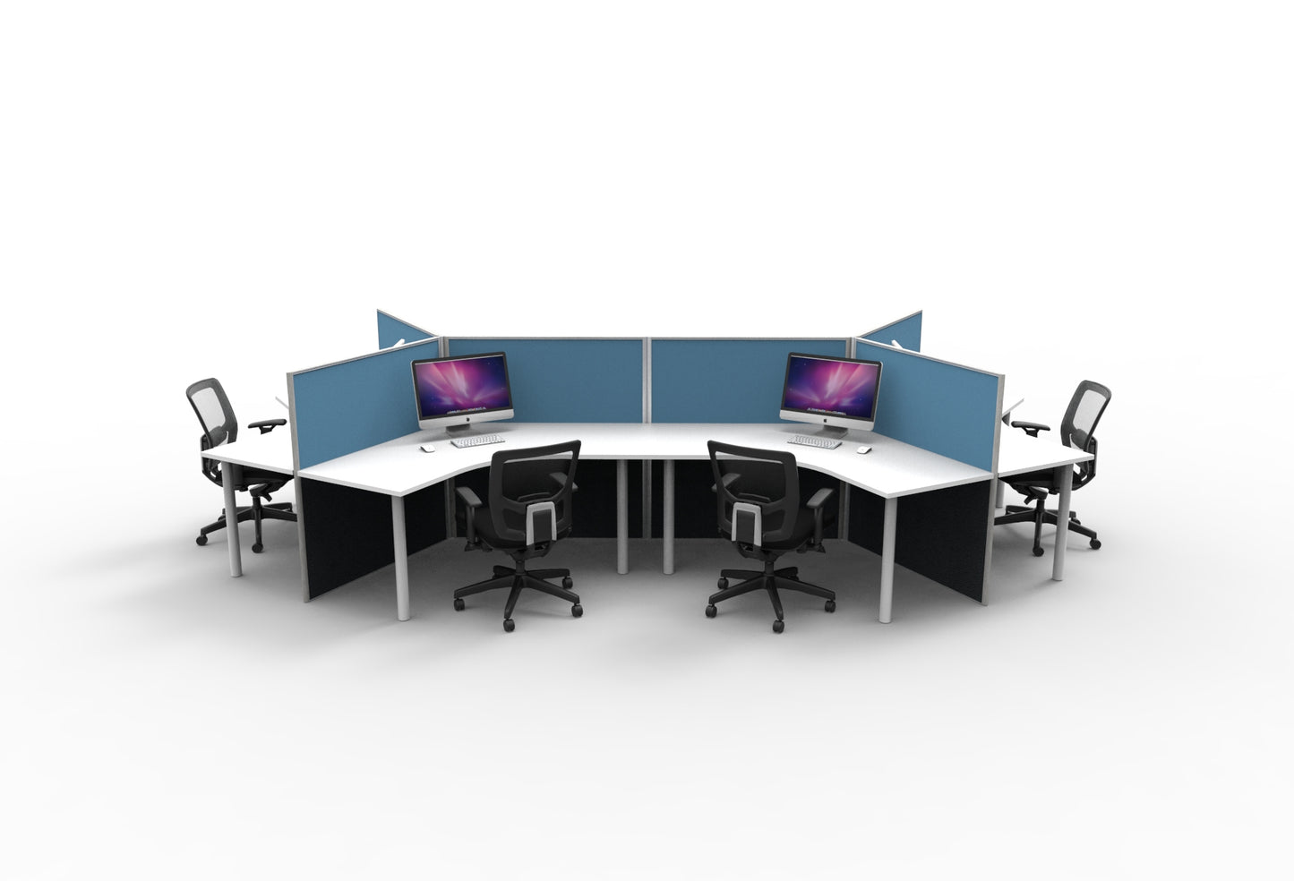 Rapid Screen 120 Degree 6 Person Pod