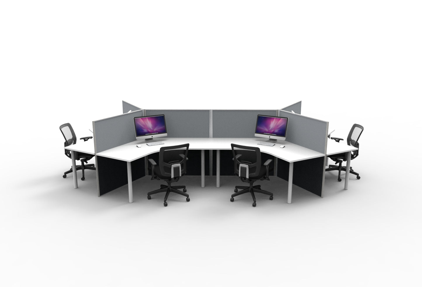 Rapid Screen 120 Degree 6 Person Pod