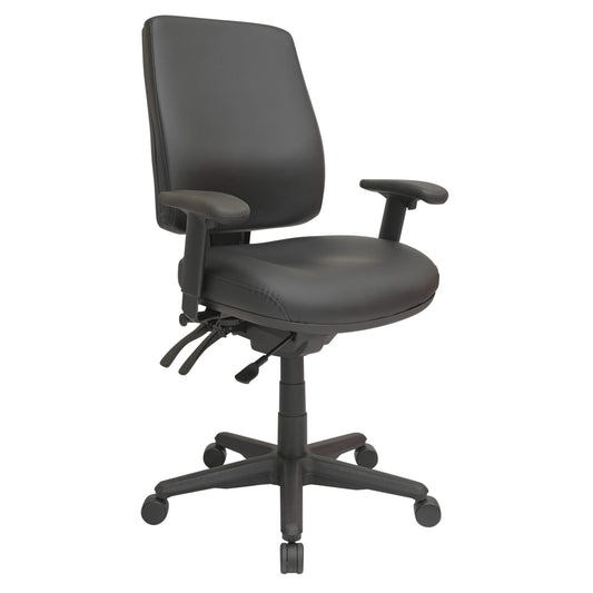 Buro Roma – 3 Lever HB Dillon PU with Seat Slide and Arm Rests