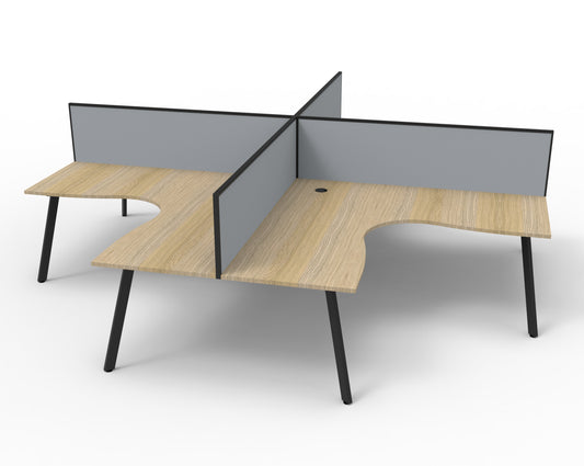 Eternity Leg 4 Person Workstation