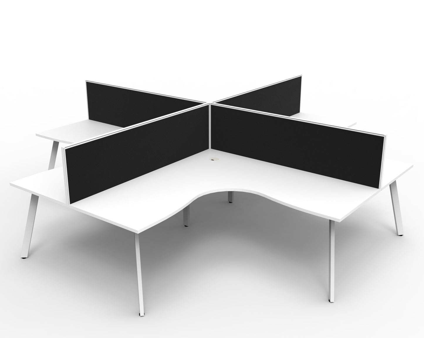 Eternity Leg 4 Person Workstation