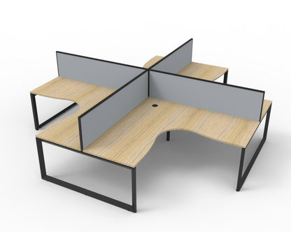 Infinity Loop Leg 4 Person Workstation