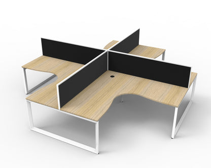 Infinity Loop Leg 4 Person Workstation