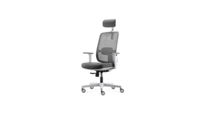 Lotto Mesh Chair White and Grey